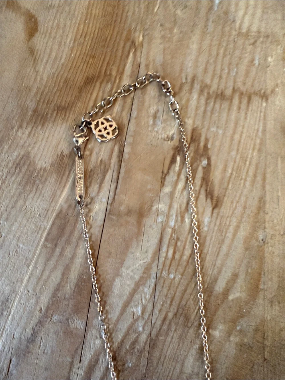 Kendra Scott Rose Gold Triangle Druzy Necklace with White Druzy Studs